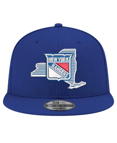 New Era Men's Blue New York Rangers State Pride 9fifty Snapback Hat
