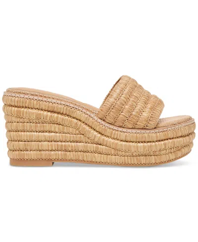Dolce Vita Throne Platform Sandal In Brown