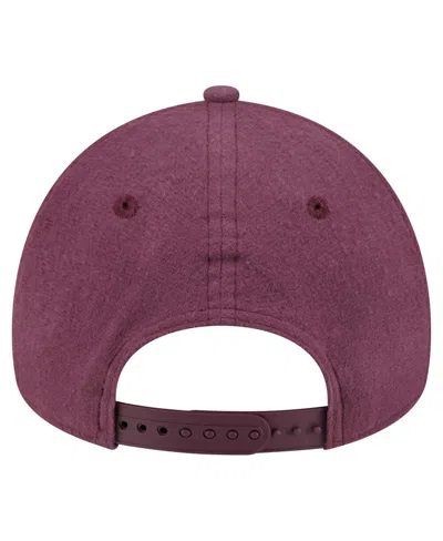 New Era Men's Maroon Florida Marlins Cooperstown Collection Moleskin A-frame 9forty Adjustable Hat