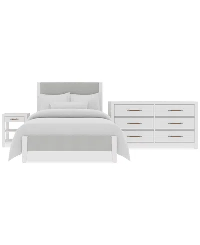 Macy's Catriona 3pc Bedroom Set (full Upholstered Bed, Chest & 2-drawer Nightstand), Created For