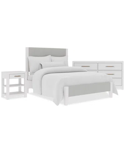 Macy's Catriona 3pc Bedroom Set (full Upholstered Bed, Chest & 2-drawer Nightstand), Created For