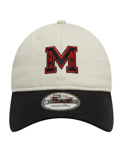 New Era Men's Tan Ac Milan Letter Logo 9twenty Adjustable Hat