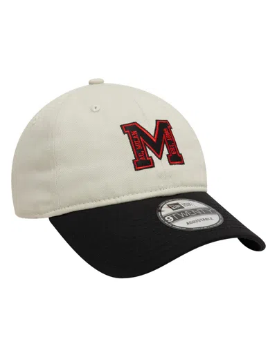 New Era Men's Tan Ac Milan Letter Logo 9twenty Adjustable Hat