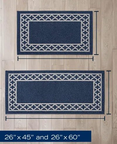 Nautica Collin Trellis Border Tufted 2-pc. Runner Rug Set