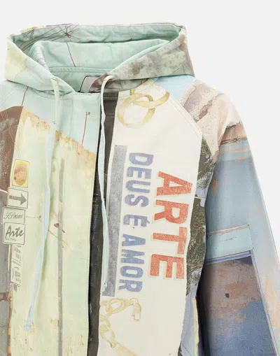 Arte Antwerp Angola Print Multicolour Jacket In Green