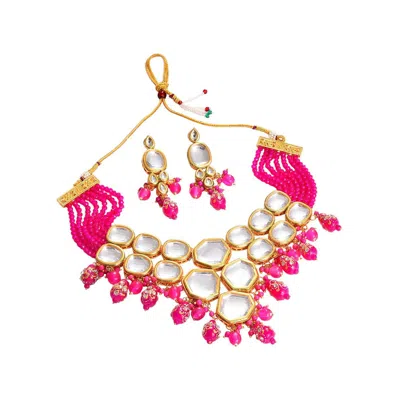 Sohi Gold-plated Stone Jewellery Set