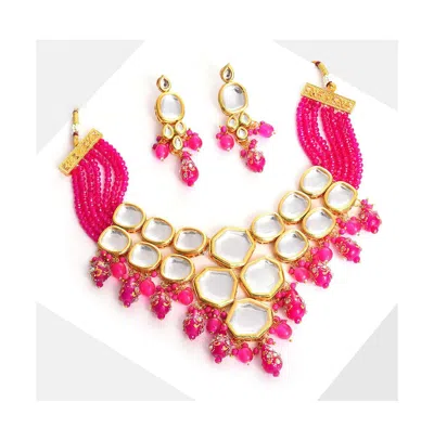 Sohi Gold-plated Stone Jewellery Set