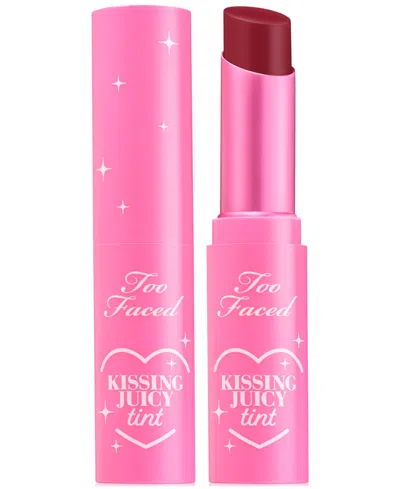 Too Faced Raspberry Kissing Jelly Juicy Tint Lip Balm 3g In Transparent