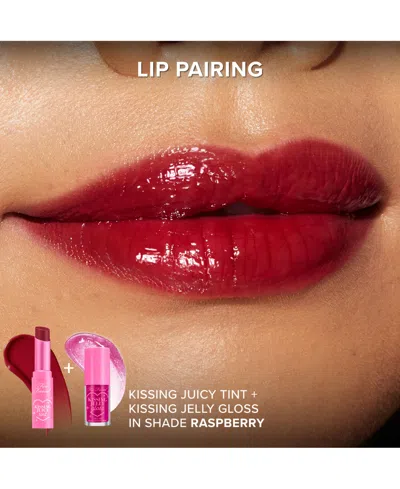 Too Faced Raspberry Kissing Jelly Juicy Tint Lip Balm 3g In Transparent