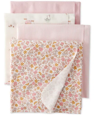 Carter's Baby Cotton Receiving Blankets, 4 Pack