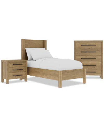 Macy's Davie 3-pc. Full Set (panel Bed, Chest & 3-drawer Nightstand)