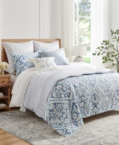 Levtex Martha Stripe Reversible 3-pc. Quilt Set, King/california King