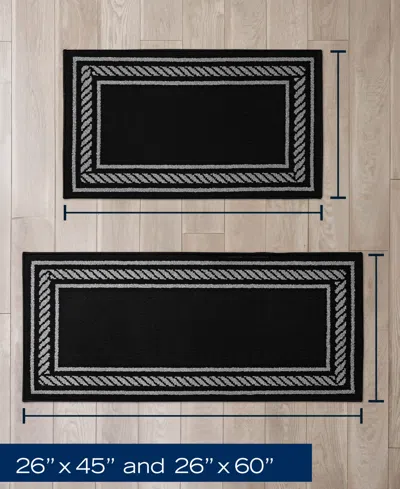 Nautica Rope Border Tufted 2-pc. Runner Rug Set