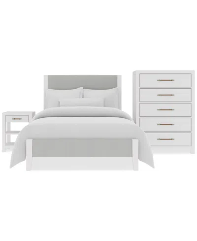 Macy's Catriona 3pc Bedroom Set (full Upholstered Bed, Chest & 2-drawer Nightstand), Created For