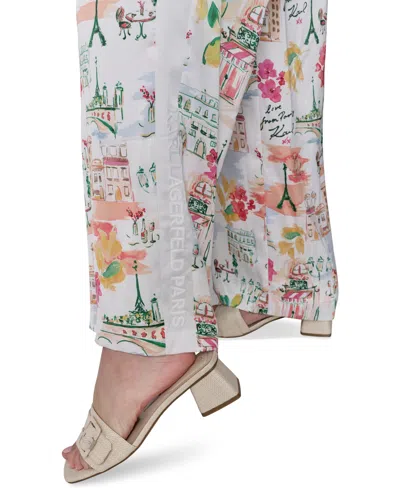 Karl Lagerfeld Petite Multi-print Soft Pants