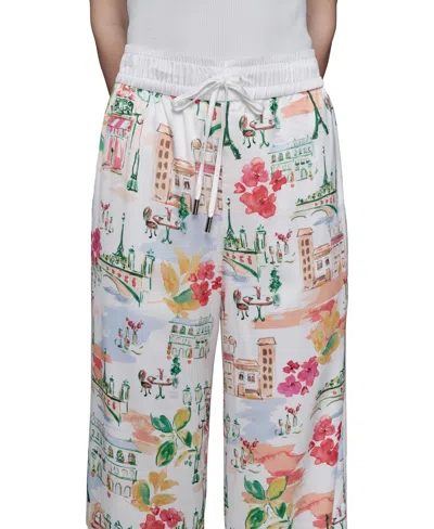 Karl Lagerfeld Petite Multi-print Soft Pants