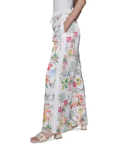 Karl Lagerfeld Petite Multi-print Soft Pants