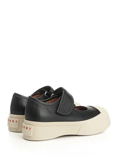 Shop Marni Mary Jane Sneakers Black