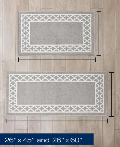 Nautica Collin Trellis Border Tufted 2-pc. Runner Rug Set