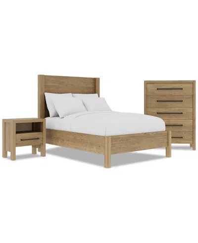 Macy's Davie 3-pc. Full Set (panel Bed, Chest & 3-drawer Nightstand)