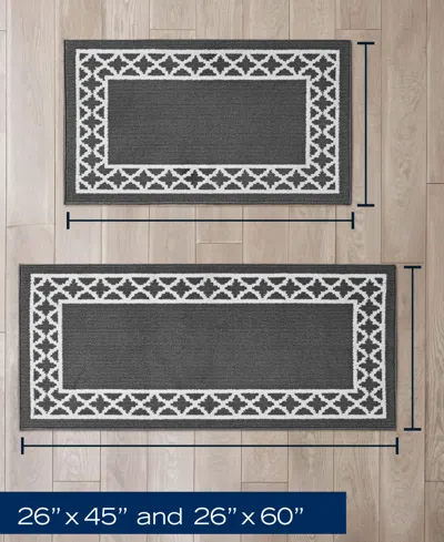 Nautica Collin Trellis Border Tufted 2-pc. Runner Rug Set