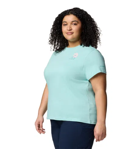 Columbia Plus Size Rolling Bend Graphic Short Sleeve Top