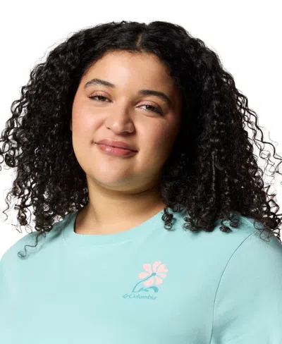 Columbia Plus Size Rolling Bend Graphic Short Sleeve Top