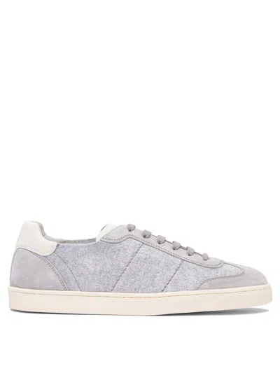 Brunello Cucinelli Knitted Low-top Sneakers In Multi
