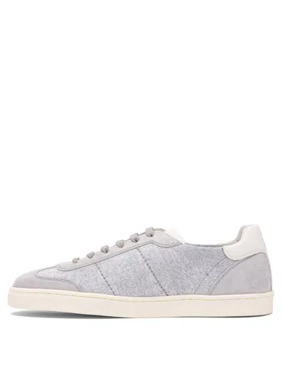 Brunello Cucinelli Knitted Low-top Sneakers In Multi