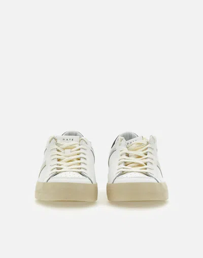 Date Hill Low Sneakers In White Suede And Leather