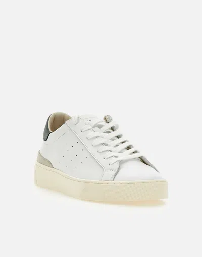 Date D.a.t.e. Sonica Calf White Grey Sneakers In White
