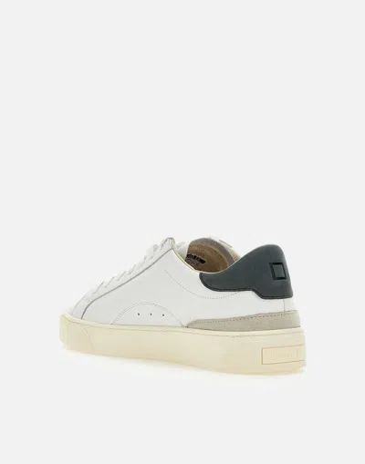 Date D.a.t.e. Sonica Calf White Grey Sneakers In White