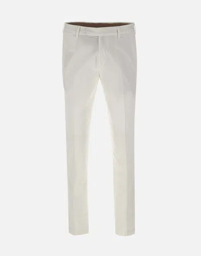 Devore Tailored Trousers In White