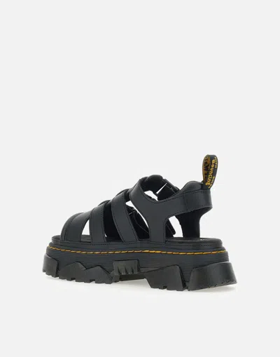 DR. MARTENS' DR. MARTENS MATTISON3S BLACK LEATHER SANDALS 