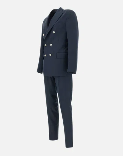 Eleventy Wool Silk Linen Tailored Suit
