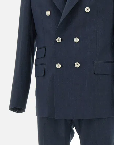 Eleventy Wool Silk Linen Tailored Suit