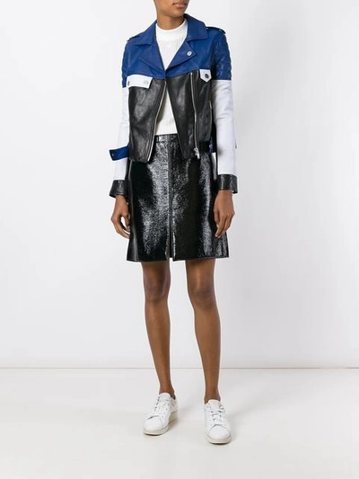 Courrèges Coated Cotton-blend Pencil Skirt