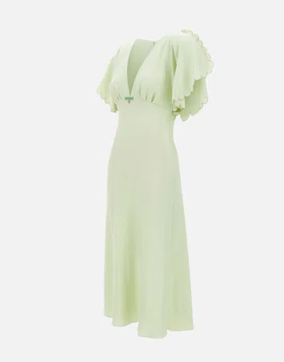Elisabetta Franchi Mint Viscose Crepe Dress