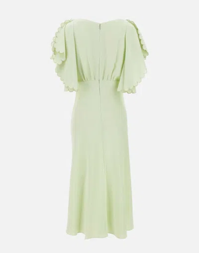 Elisabetta Franchi Mint Viscose Crepe Dress