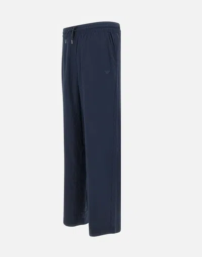 Emporio Armani Linen Viscose Blend Jogger Trousers
