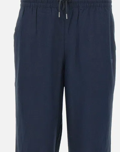 Emporio Armani Linen Viscose Blend Jogger Trousers