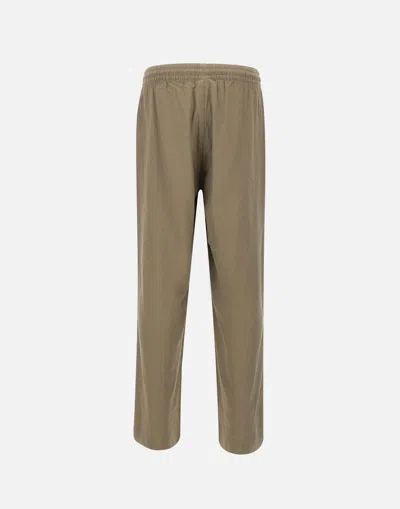 Emporio Armani Jogger Trousers With Linen And Viscose Blend