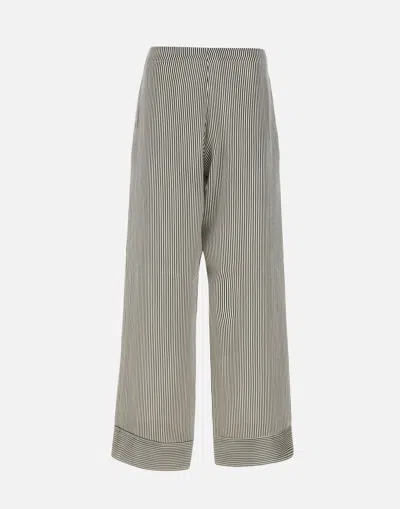 Fabiana Filippi Silk Viscose Striped Trousers