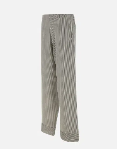 Fabiana Filippi Silk Viscose Striped Trousers