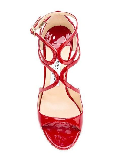 Shop Jimmy Choo Lance Sandals In Red