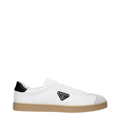 Prada Track Leather Logo-plaque Sneakers