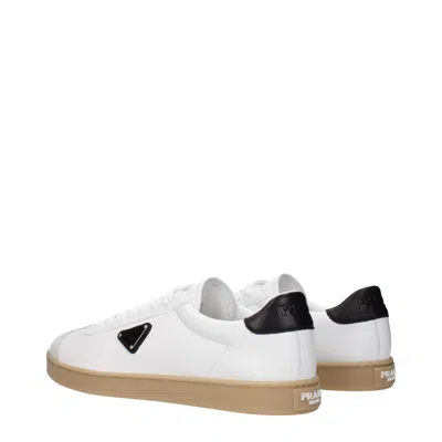 Prada Track Leather Logo-plaque Sneakers