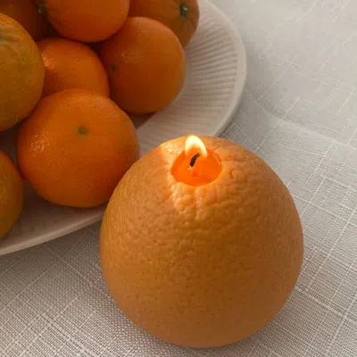 Scandles Large Orange Candle