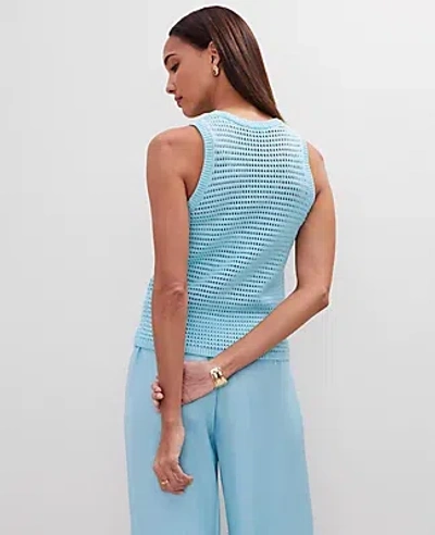 Ann Taylor Open Stitch Sweater Shell Top