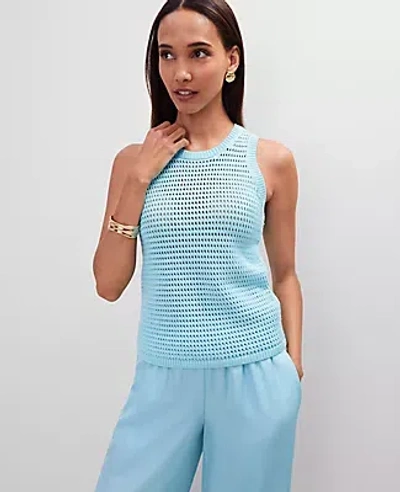 Ann Taylor Open Stitch Sweater Shell Top